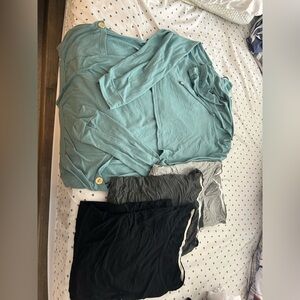 5- Nursing tops- includes 3 T shirts , one tank top and one long sleeve - cotton